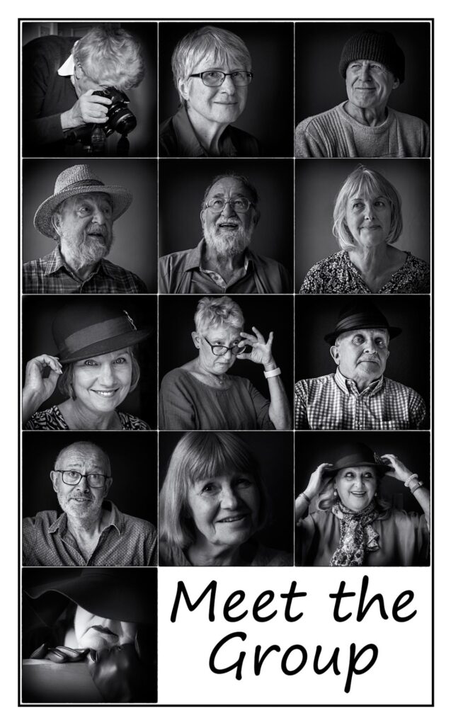 black and white photo of phtography group